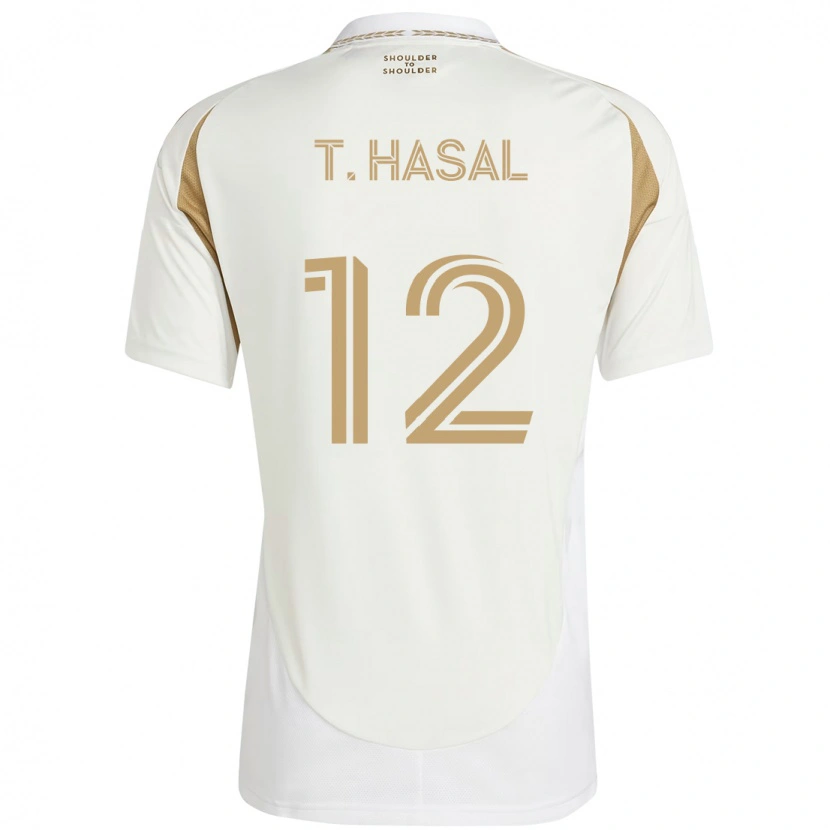 Danxen Homem Camisola Thomas Hasal #12 Branco Castanho Alternativa 2025/26 Camisa Brasil