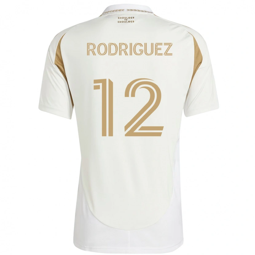 Danxen Homem Camisola Jeremi Rodriguez #12 Branco Castanho Alternativa 2025/26 Camisa Brasil