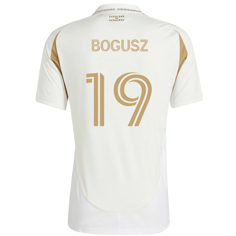 Danxen Homem Camisola Mateusz Bogusz #19 Branco Castanho Alternativa 2025/26 Camisa Brasil