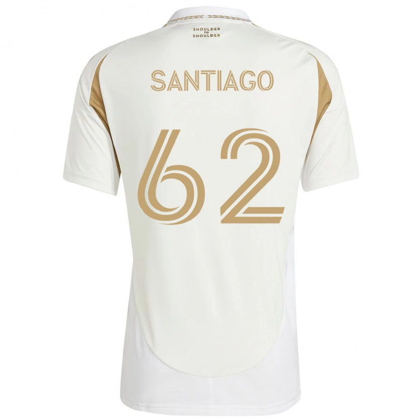 Danxen Homem Camisola Joshua Santiago #62 Branco Castanho Alternativa 2025/26 Camisa Brasil