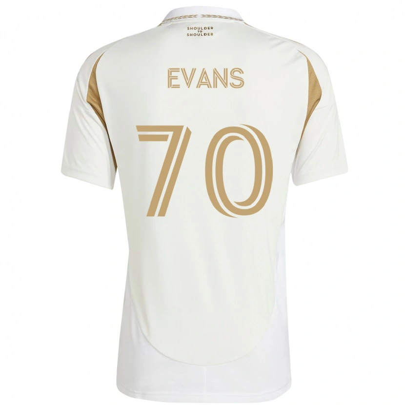 Danxen Homem Camisola Matthew Evans #70 Branco Castanho Alternativa 2025/26 Camisa Brasil