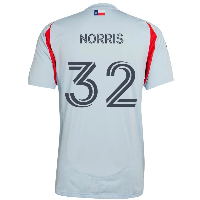 Danxen Homem Camisola Nolan Norris #32 Azul Claro Vermelho Alternativa 2025/26 Camisa Brasil