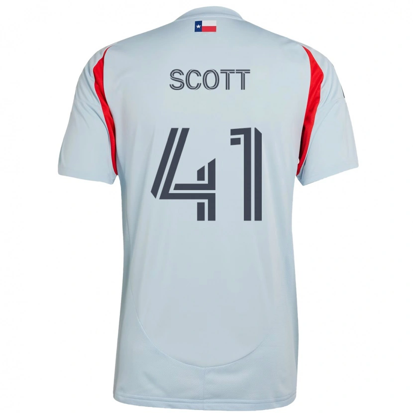 Danxen Homem Camisola Tarik Scott #41 Azul Claro Vermelho Alternativa 2025/26 Camisa Brasil