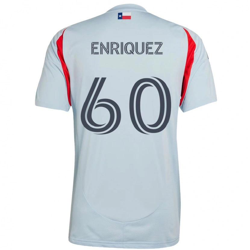 Danxen Homem Camisola Fabian Enriquez #60 Azul Claro Vermelho Alternativa 2025/26 Camisa Brasil