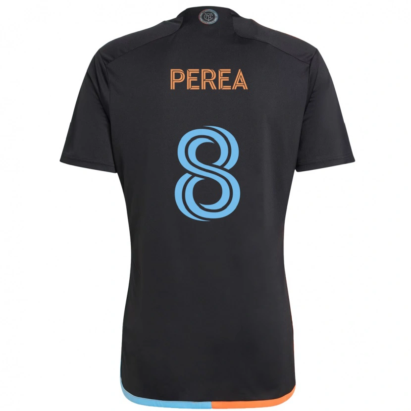 Danxen Homem Camisola Andrés Perea #8 Preto Azul Laranja Alternativa 2025/26 Camisa Brasil
