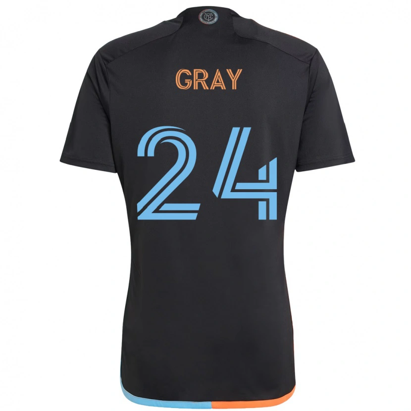 Danxen Homem Camisola Tayvon Gray #24 Preto Azul Laranja Alternativa 2025/26 Camisa Brasil