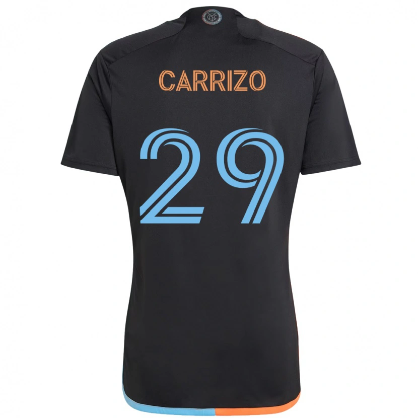 Danxen Homem Camisola Máximo Carrizo #29 Preto Azul Laranja Alternativa 2025/26 Camisa Brasil