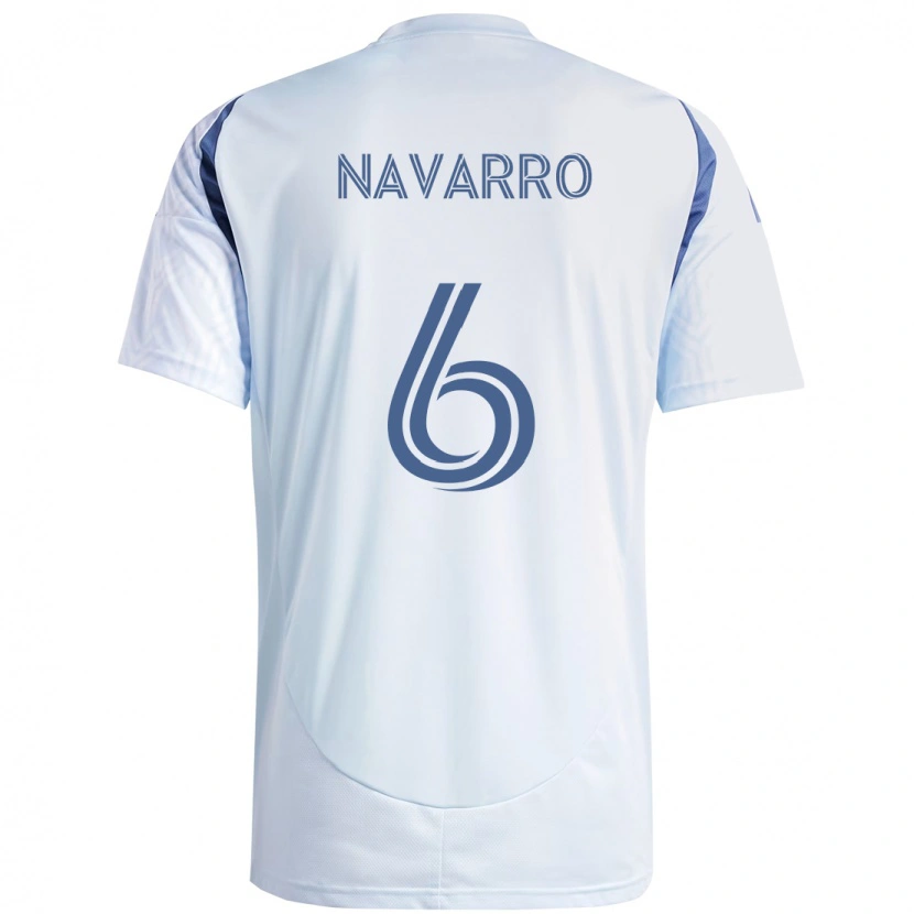 Danxen Homem Camisola Miguel Navarro #6 Azul Celeste Claro Azul Alternativa 2025/26 Camisa Brasil