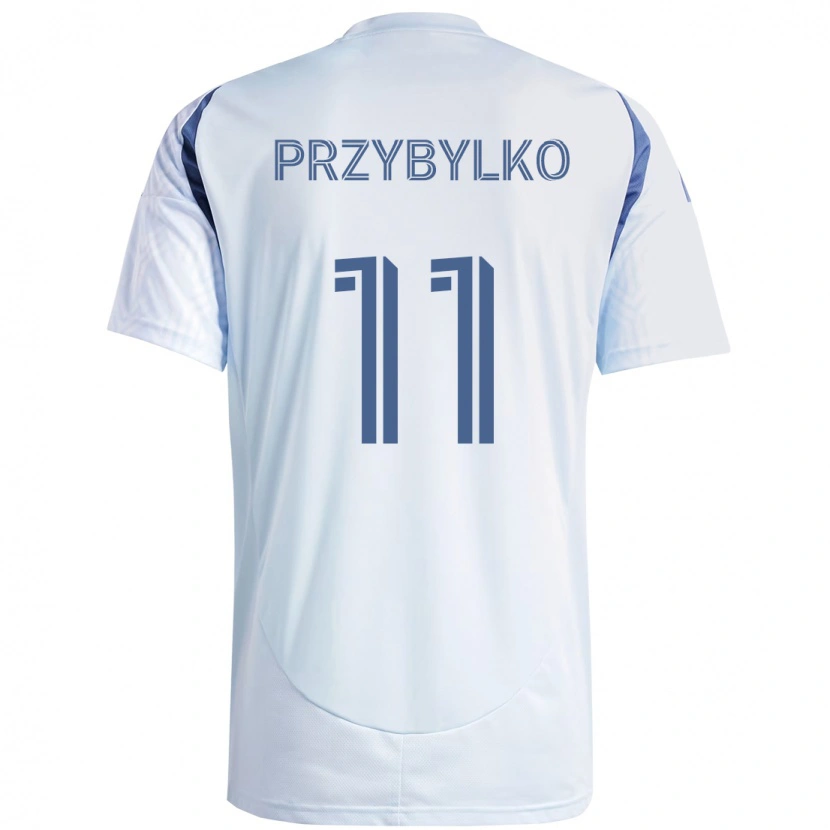 Danxen Homem Camisola Kacper Przybylko #11 Azul Celeste Claro Azul Alternativa 2025/26 Camisa Brasil