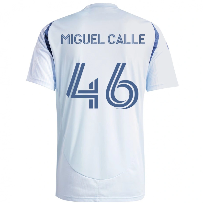 Danxen Homem Camisola Juan Miguel Calle #46 Azul Celeste Claro Azul Alternativa 2025/26 Camisa Brasil