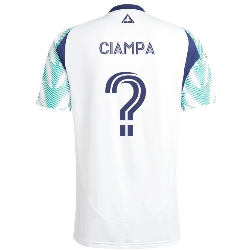 Danxen Homem Camisola Giuseppe Ciampa #0 Branco Azul Alternativa 2025/26 Camisa Brasil