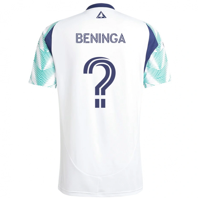 Danxen Homem Camisola Owen Beninga #0 Branco Azul Alternativa 2025/26 Camisa Brasil