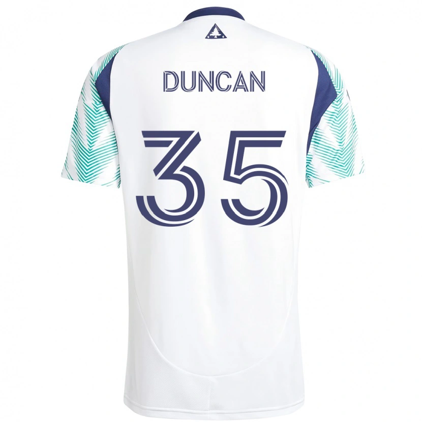 Danxen Homem Camisola Nakye Greenidge-Duncan #35 Branco Azul Alternativa 2025/26 Camisa Brasil