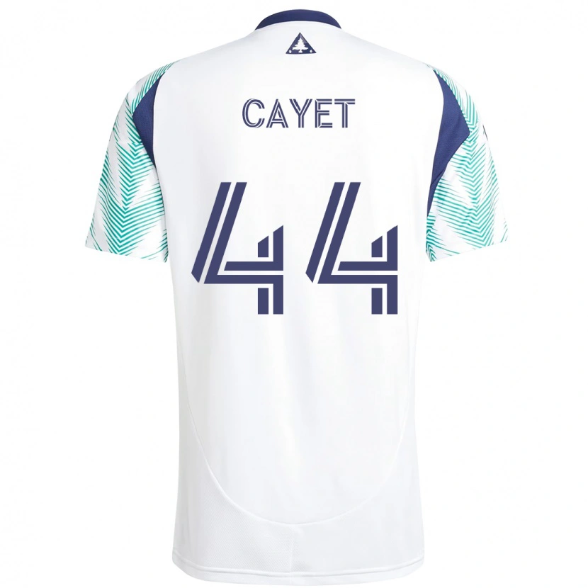 Danxen Homem Camisola Pierre Cayet #44 Branco Azul Alternativa 2025/26 Camisa Brasil