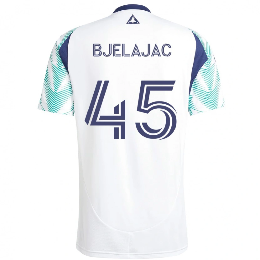 Danxen Homem Camisola Andrej Bjelajac #45 Branco Azul Alternativa 2025/26 Camisa Brasil