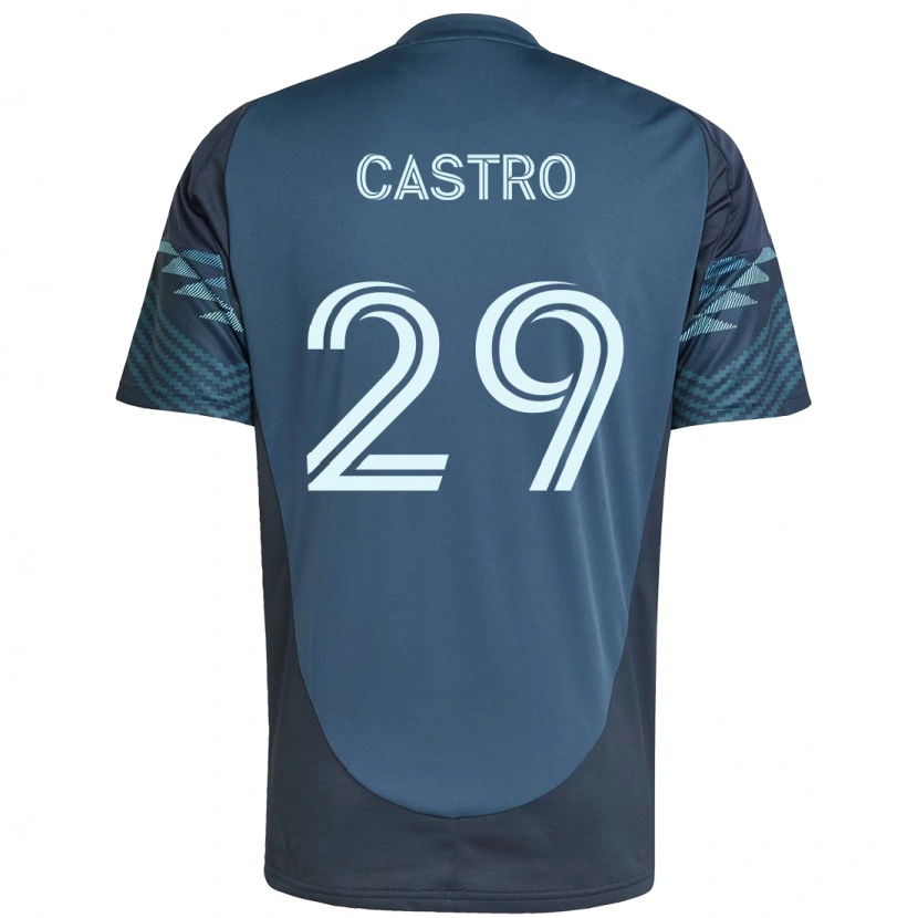 Danxen Homem Camisola Jacob Castro #29 Azul Claro Alternativa 2025/26 Camisa Brasil