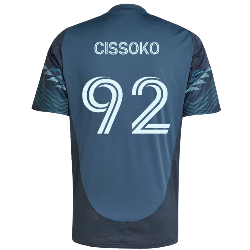 Danxen Homem Camisola Abdoulaye Cissoko #92 Azul Claro Alternativa 2025/26 Camisa Brasil