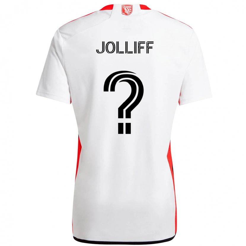 Danxen Homem Camisola Orion Jolliff #0 Branco Vermelho Alternativa 2025/26 Camisa Brasil