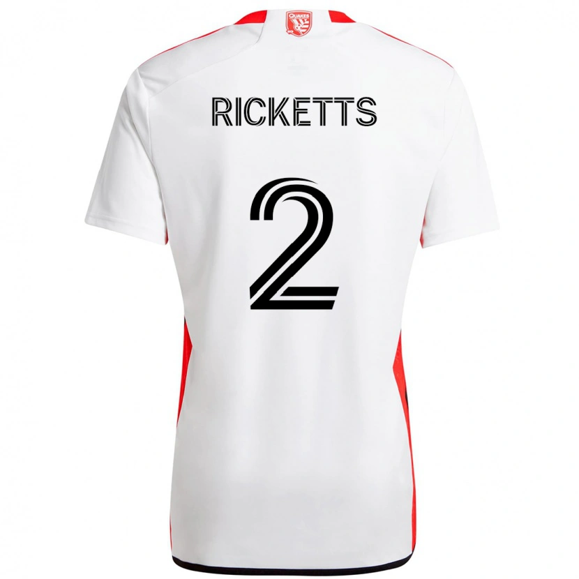 Danxen Homem Camisola Jamar Ricketts #2 Branco Vermelho Alternativa 2025/26 Camisa Brasil