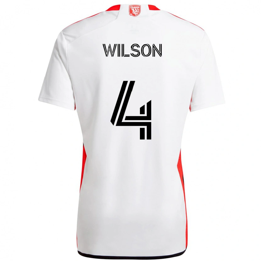 Danxen Homem Camisola Bruno Wilson #4 Branco Vermelho Alternativa 2025/26 Camisa Brasil