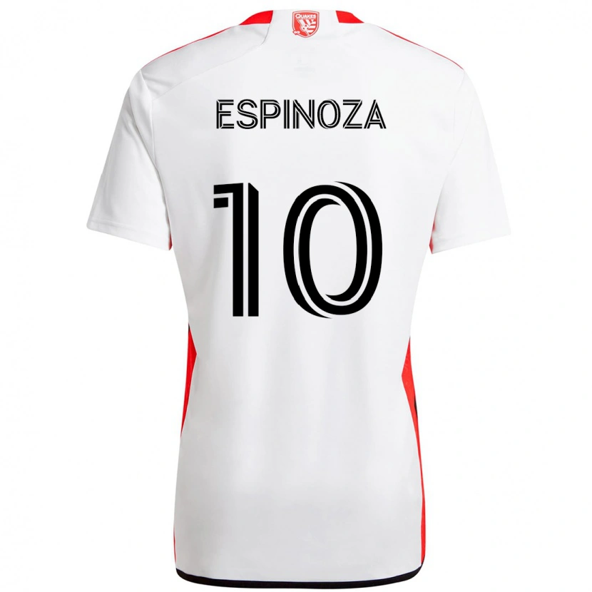 Danxen Homem Camisola Cristian Espinoza #10 Branco Vermelho Alternativa 2025/26 Camisa Brasil
