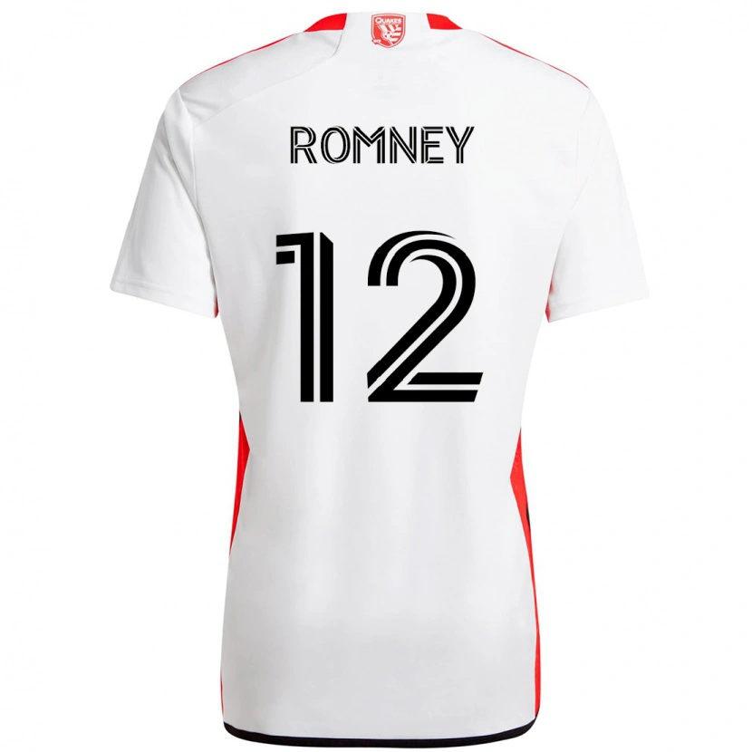 Danxen Homem Camisola Dave Romney #12 Branco Vermelho Alternativa 2025/26 Camisa Brasil