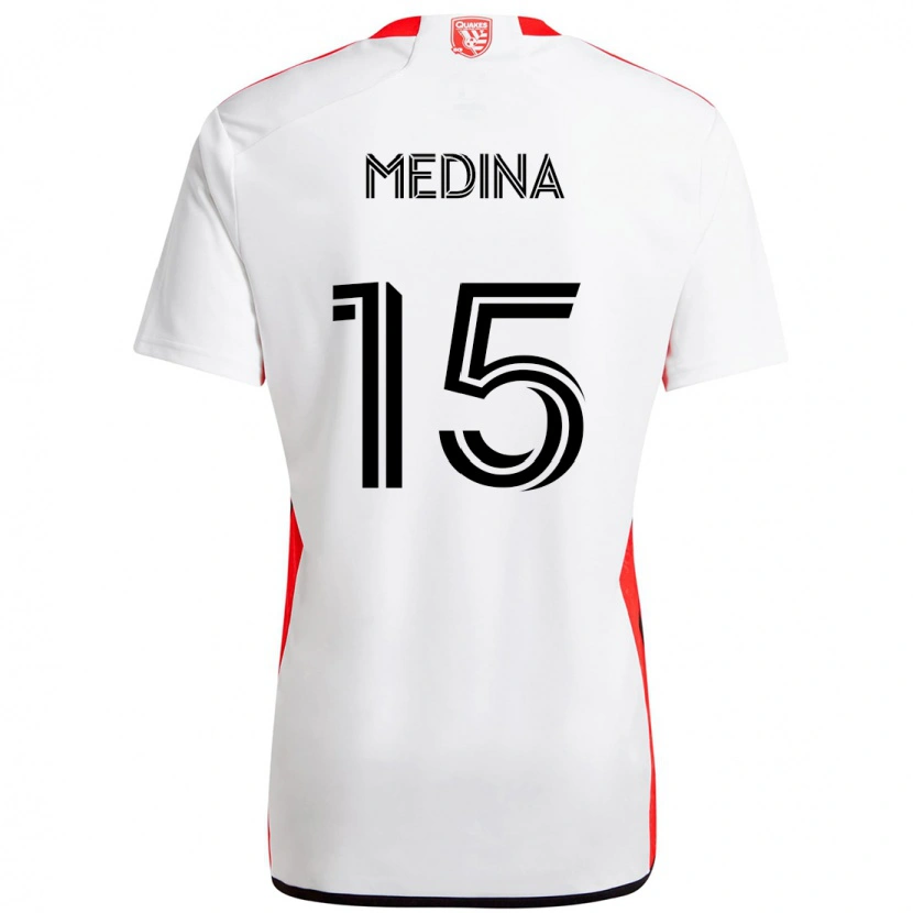 Danxen Homem Camisola Cruz Medina #15 Branco Vermelho Alternativa 2025/26 Camisa Brasil