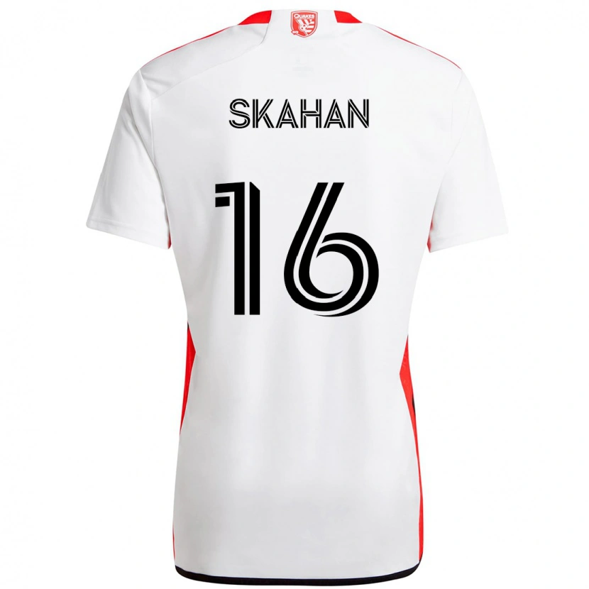 Danxen Homem Camisola Jack Skahan #16 Branco Vermelho Alternativa 2025/26 Camisa Brasil