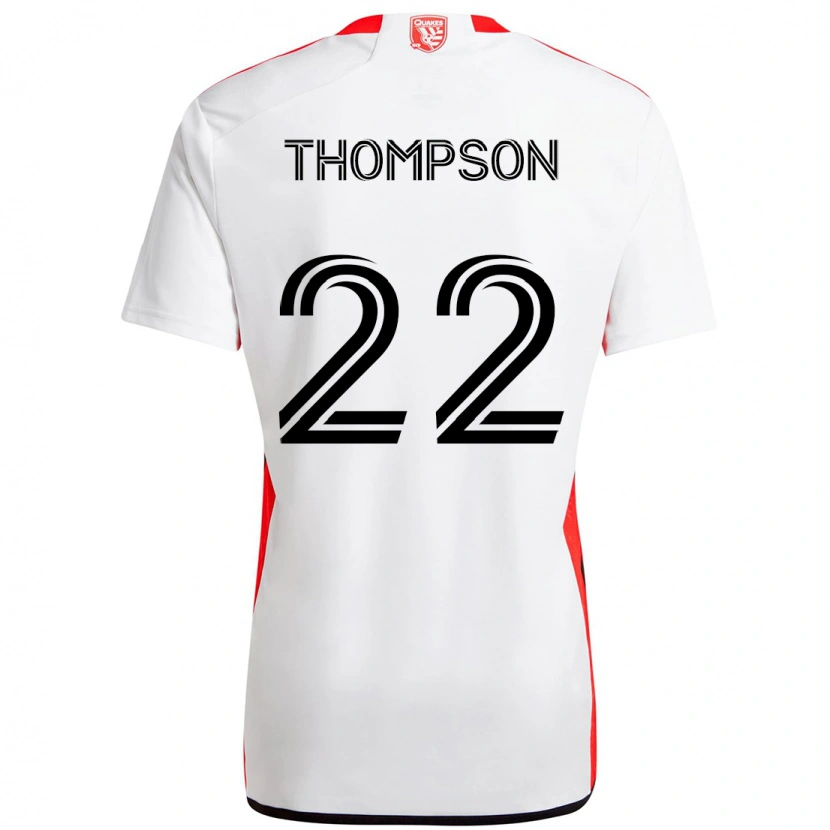 Danxen Homem Camisola Tommy Thompson #22 Branco Vermelho Alternativa 2025/26 Camisa Brasil