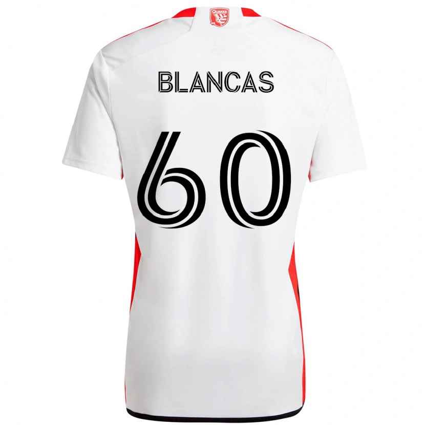 Danxen Homem Camisola Eduardo Blancas #60 Branco Vermelho Alternativa 2025/26 Camisa Brasil
