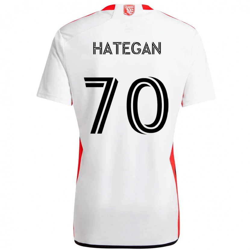 Danxen Homem Camisola Roberto Hategan #70 Branco Vermelho Alternativa 2025/26 Camisa Brasil
