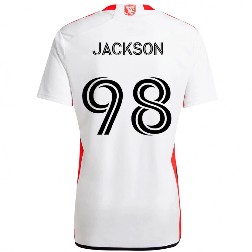 Danxen Homem Camisola Jacob Jackson #98 Branco Vermelho Alternativa 2025/26 Camisa Brasil