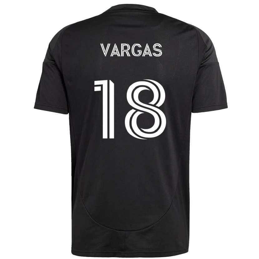 Danxen Homem Camisola Kerwin Vargas #18 Preto Branco Alternativa 2025/26 Camisa Brasil