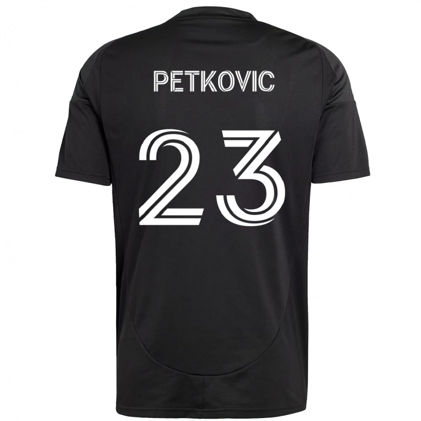 Danxen Homem Camisola Nikola Petkovic #23 Preto Branco Alternativa 2025/26 Camisa Brasil