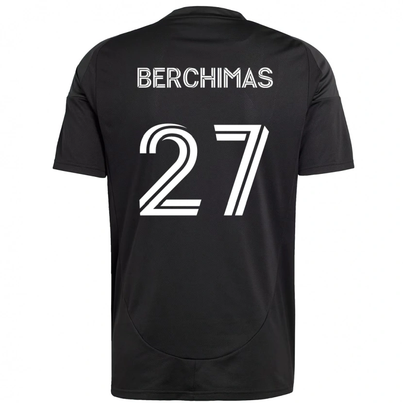 Danxen Homem Camisola Nimfasha Berchimas #27 Preto Branco Alternativa 2025/26 Camisa Brasil