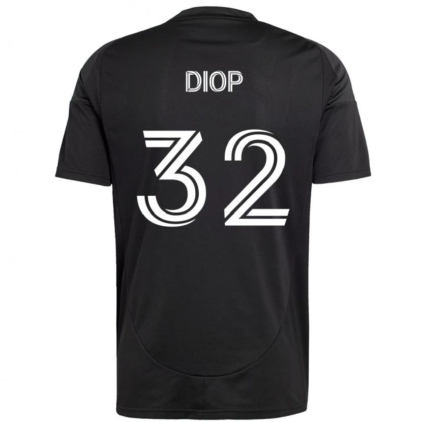 Danxen Homem Camisola Hamady Diop #32 Preto Branco Alternativa 2025/26 Camisa Brasil