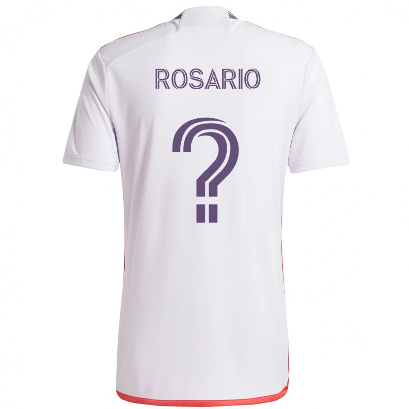 Danxen Homem Camisola Gabriel Rosario #0 Branco Roxo Alternativa 2025/26 Camisa Brasil