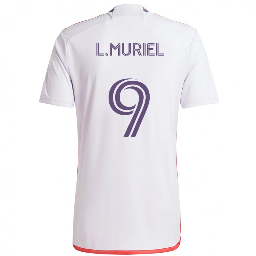 Danxen Homem Camisola Luis Muriel #9 Branco Roxo Alternativa 2025/26 Camisa Brasil