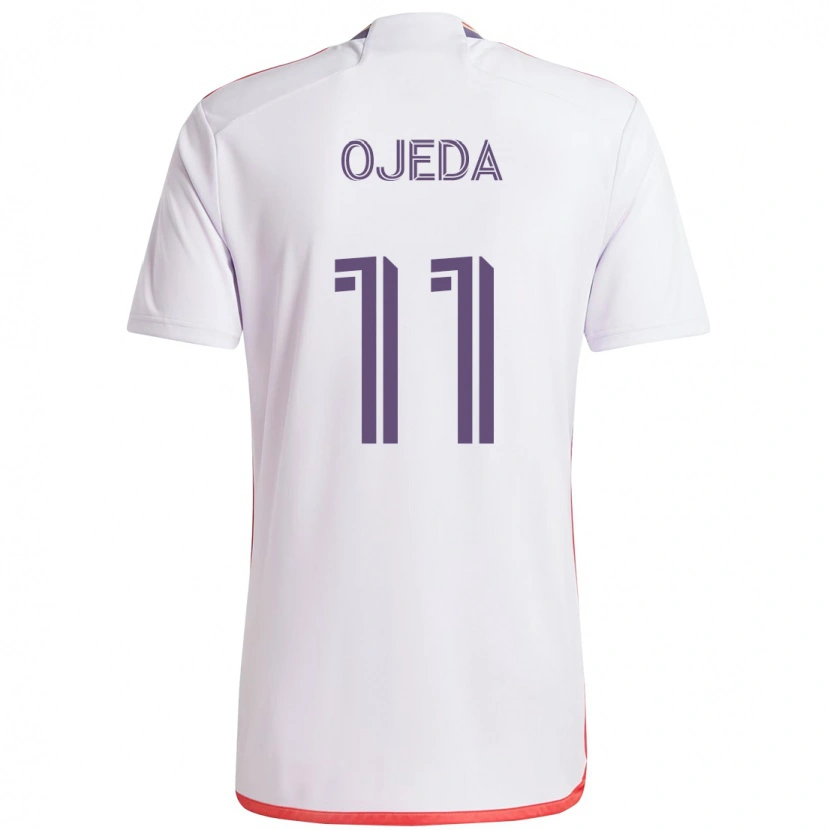 Danxen Homem Camisola Martín Ojeda #11 Branco Roxo Alternativa 2025/26 Camisa Brasil