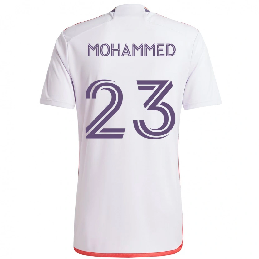 Danxen Homem Camisola Shak Mohammed #23 Branco Roxo Alternativa 2025/26 Camisa Brasil