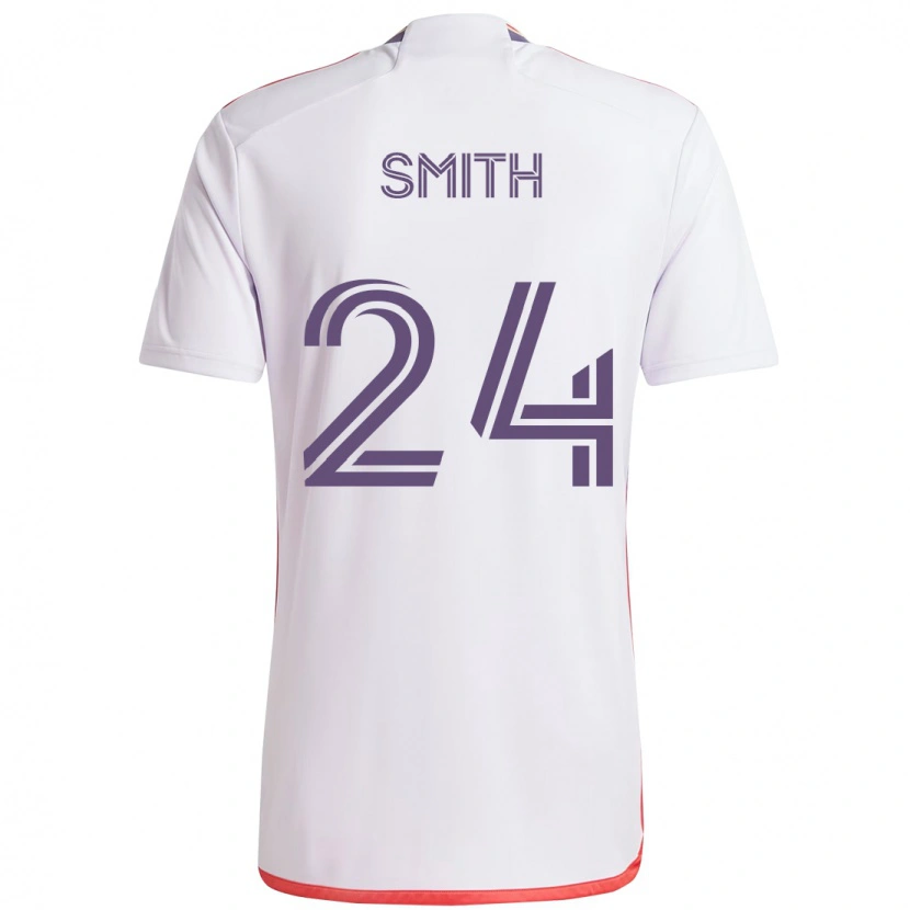 Danxen Homem Camisola Kyle Smith #24 Branco Roxo Alternativa 2025/26 Camisa Brasil
