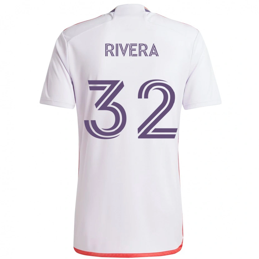 Danxen Homem Camisola Wilfredo Rivera #32 Branco Roxo Alternativa 2025/26 Camisa Brasil