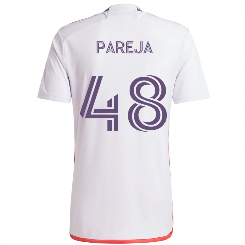 Danxen Homem Camisola Diego Pareja #48 Branco Roxo Alternativa 2025/26 Camisa Brasil