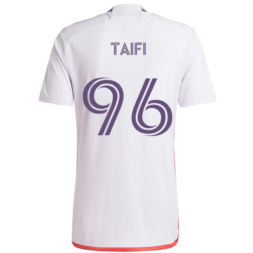 Danxen Homem Camisola Zakaria Taifi #96 Branco Roxo Alternativa 2025/26 Camisa Brasil