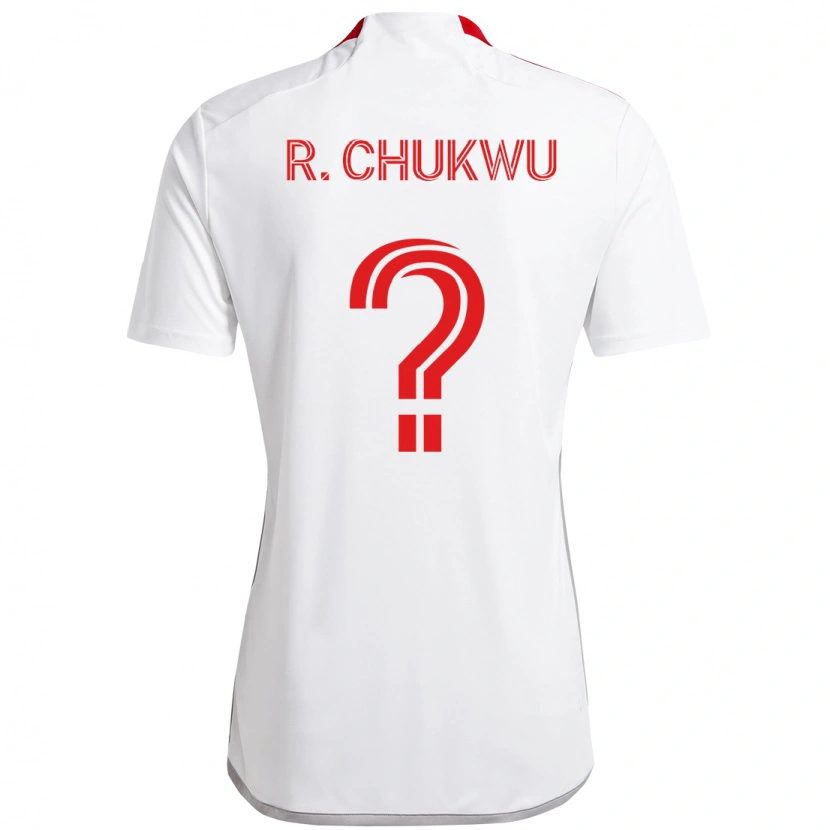 Danxen Homem Camisola Richard Chukwu #0 Branco Vermelho Alternativa 2025/26 Camisa Brasil