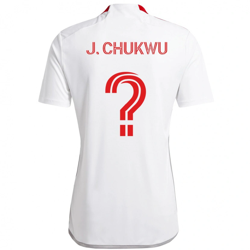 Danxen Homem Camisola Joses Chukwu #0 Branco Vermelho Alternativa 2025/26 Camisa Brasil