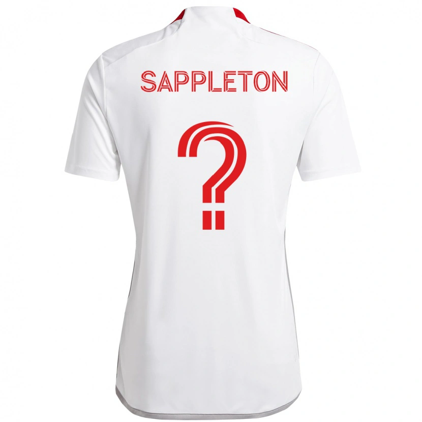 Danxen Homem Camisola Spencer Sappleton #0 Branco Vermelho Alternativa 2025/26 Camisa Brasil
