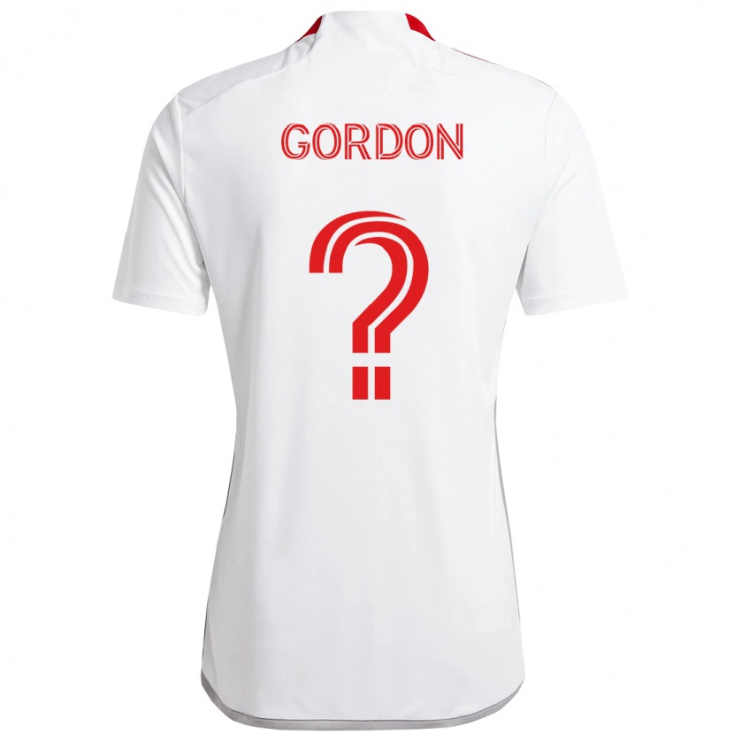 Danxen Homem Camisola Joshua Gordon #0 Branco Vermelho Alternativa 2025/26 Camisa Brasil
