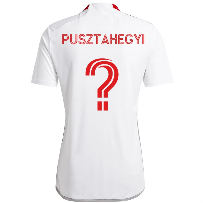 Danxen Homem Camisola Tristan Pusztahegyi #0 Branco Vermelho Alternativa 2025/26 Camisa Brasil