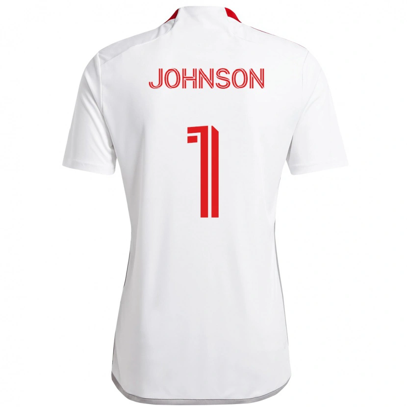 Danxen Homem Camisola Sean Johnson #1 Branco Vermelho Alternativa 2025/26 Camisa Brasil